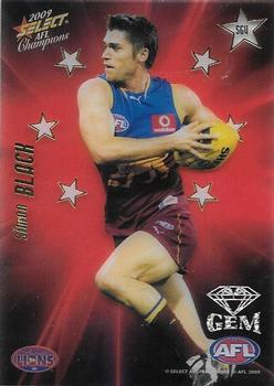 2009 Select AFL Champions - Star Gems #SG4 Simon Black Front
